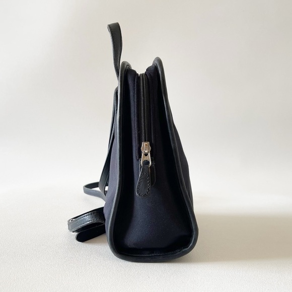 Coach Bag Backpack 6215 Neo Leather 90’s Retro Casual Chic Preppy Black Small - Picture 5 of 14